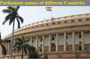 Parliament Names of Different Countries