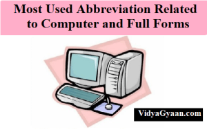 Most Used Abbreviation Related to Computer and Full Forms