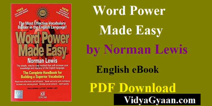 Word Power Made Easy by Norman Lewis English eBook PDF Download