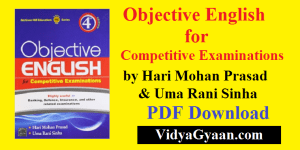 Objective English for Competitive Examinations by Hari Mohan Prasad PDF Download